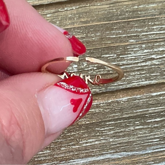 Aries Zodiac Dainty Lightweight Gold Tone Copper Ring - Picture 8 of 11